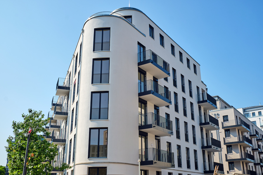 New apartment building seen in Berlin, Germany